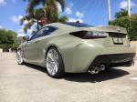 Lexus RC F Army Green on Vossen Wheels (VPS-307T) 2016 года